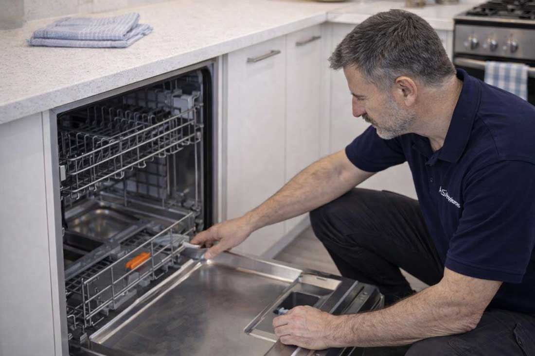Dishwasher Repair Kilsyth for leaks, drainage, and heating faults